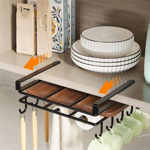 Storage Rack Hanging Kitchen Storage Rack Hanging Pot Lid Rack Under Cabinet Cutting Board Cutting Board Rack A 2