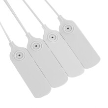 Einweg-Kabelbinder aus Plastik, 100 Stück, 30 cm, selbstsperrend, für Koffer, Schuhe, Taschen
