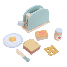 Holz-Toaster-Spielset für Kinder | Pädagogisches Spielzeug für Kinder und Eltern