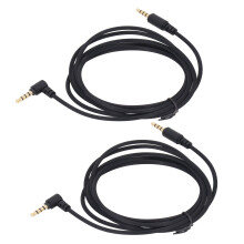 2-Piece 1.5m 3.5mm Right Angle Audio Cable for V2 Pro & Nari