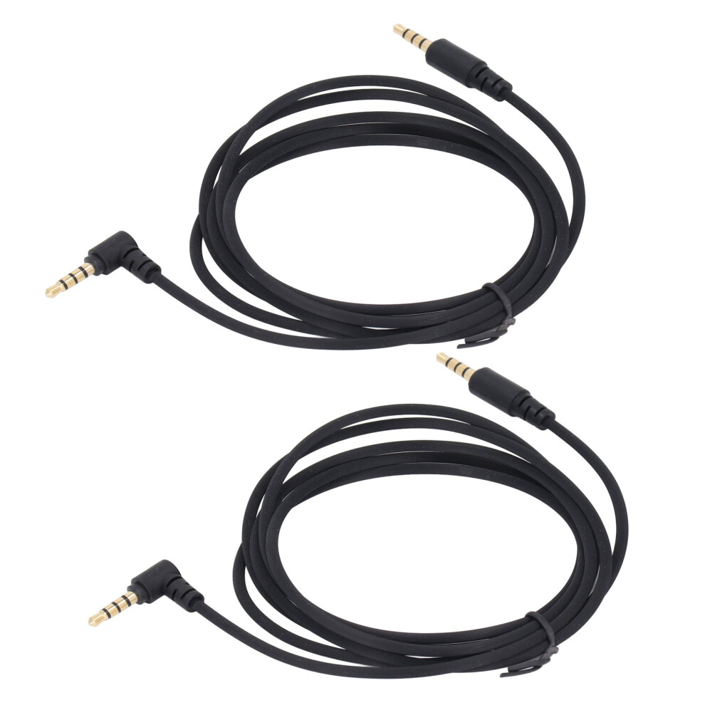 2Pcs 1.5M 3.5Mm 90 Right Angle Audio Cable For Blackshark V2 Pro 7891391057529