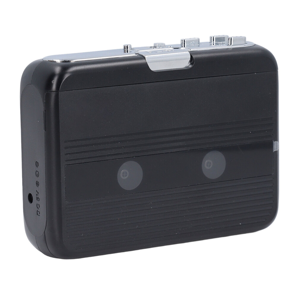 Vintage Bluetooth Cassette Player With Aux, Aa Battery Powered Black 9321391057635