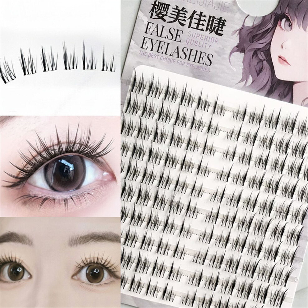 Creation-3C (10 Row Glue) Sensitive Eyes False Eyelashes 7-13Mm Mix