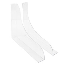 2 Pcs Transparent Self-Adhesive Shower Splash Guard for Bathroom & Kitchen