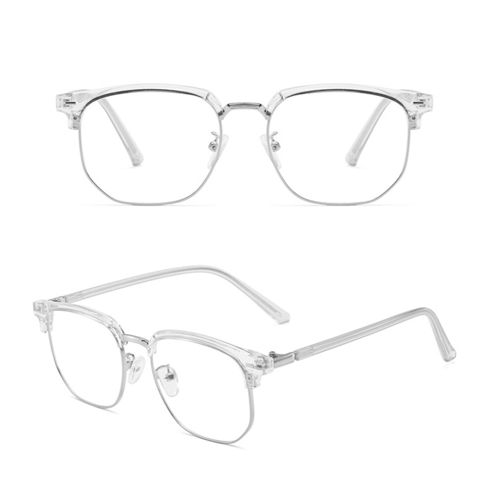 Creation-3C (Transparent Silver Edge) Blue Light Blocking Glasses For Men & Women