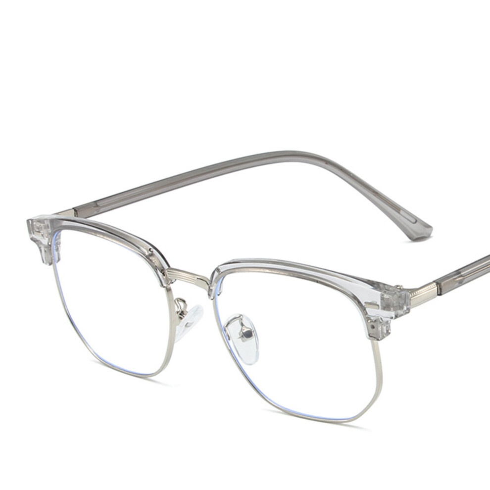 Creation-3C (Gray Silver Edge) Blue Light Blocking Glasses For Men & Women