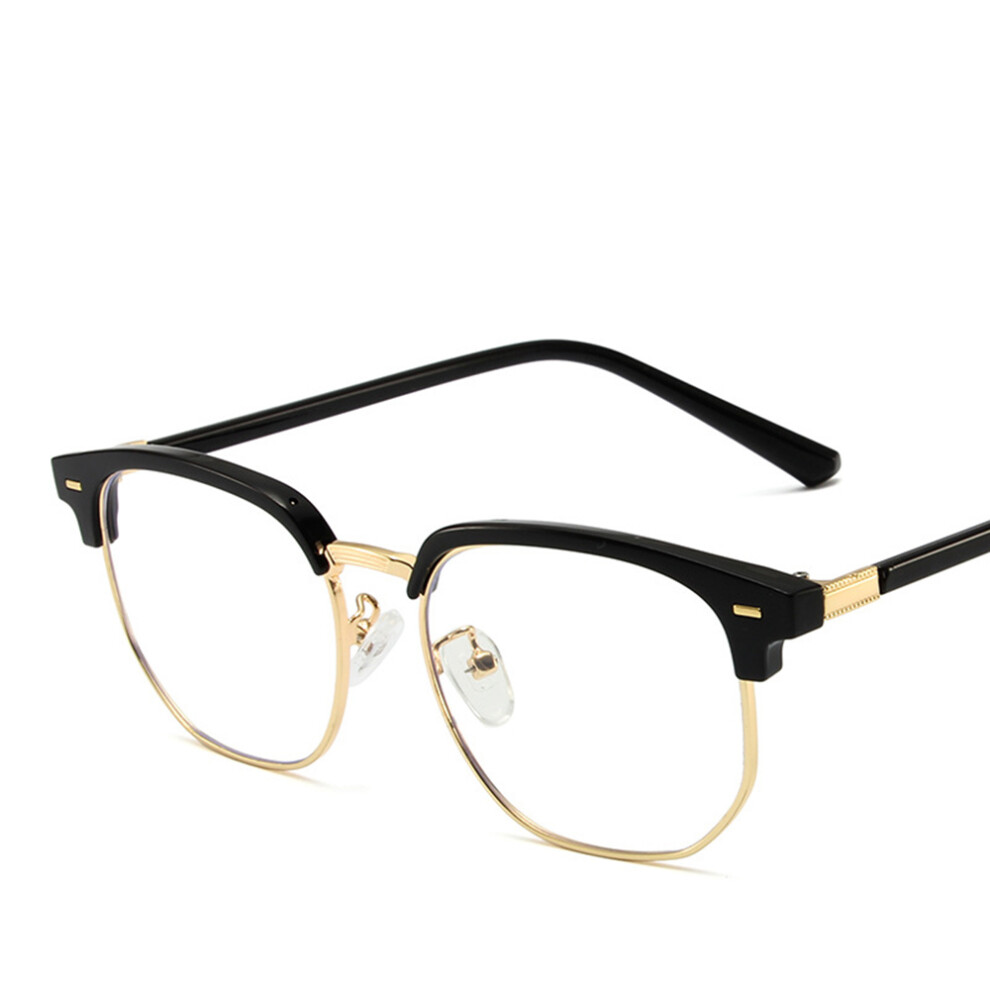 Creation-3C (Bright Black Gold Edge) Blue Light Blocking Glasses For Men & Women