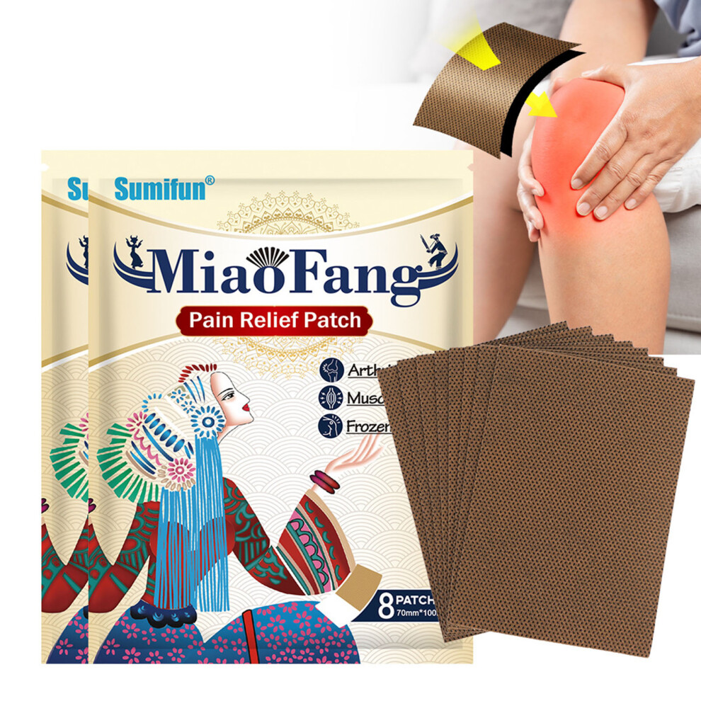 Roc-Electron 8Pcs Lumbar Massage Patch For Pain Relief