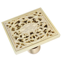 10x10cm Gold Kupfer Bodenablauf-Filter für Bad & Küche