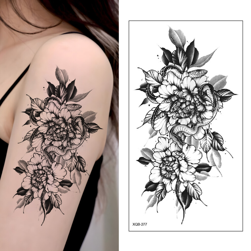 Creation-3C (Xqb277) Flower Arm Tattoo Stickers For Women