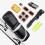 Bicycle Repair Tool Kit with Pump Patches Multi-Tools Compact & Durable Bag 11