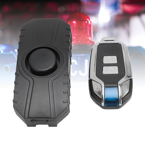 Bike Alarm with Remote 113dB Waterproof Vibration Motion Sensor Security
