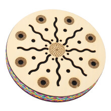 8in Maple Sea Drum with Ocean Wave Sound Portable Ethnic Percussion Instrument
