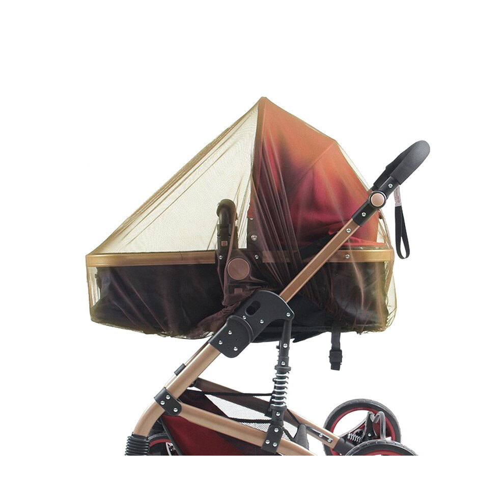 (Coffee) Baby Stroller Mosquito Net For Carriers & Cribs Creation-3C