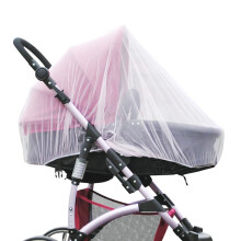 (White) Baby Stroller Mosquito Net for Carriers & Cribs