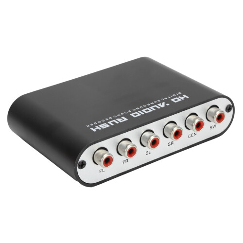 5.1CH DTS AC-3 Digital Optical Coax Audio Decoder, ABS, 120dB SNR 1