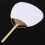 60 pcs/lot wedding White Paddle Fan for wedding decoration 4