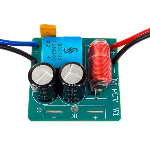 2X 60W 2 Way Audio Speaker Frequency Divider Treble Bass TWS 2 Unit Crossover Accessory 1