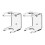 Acrylic Baseball Bat Wall Mount Holder 2 pcs 6