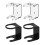Acrylic Baseball Bat Wall Mount Holder 2 pcs 7