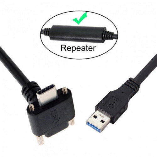 CY8.0M Κάτω προς τα πάνω Γωνιακό USB3.1Type-C Διπλή βίδα ασφάλισης σε USB3.0Data GL3523 Καλώδιο 1