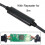 CY8.0M Κάτω προς τα πάνω Γωνιακό USB3.1Type-C Διπλή βίδα ασφάλισης σε USB3.0Data GL3523 Καλώδιο 5