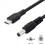 CY USB3.1Τύπος C USB-C to5V DC5.5 Καλώδιο επέκτασης φόρτισης 2.5mm για κινητό τηλέφωνο25cm 4