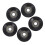 U-Groove Pulley Wheel Black 5 pcs 6