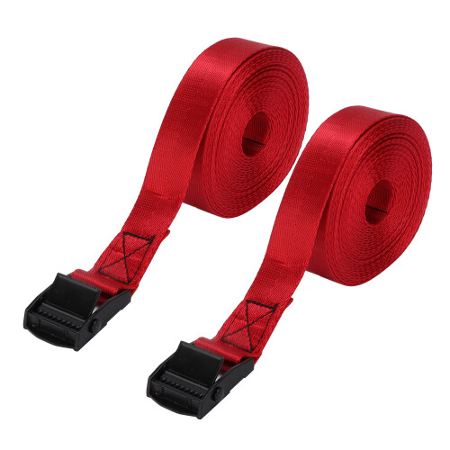 Durable Tie Down Straps 25mm Zinc Buckle 3m Rope 2pcs for Secure Load 1