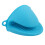 Kitchen Oven Mitt Silicone Non Slip Blue 5