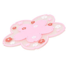 Soft PVC Floral Coasters for Drinkware