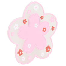 Pink Floral AntiSlip Cup Coasters Pack