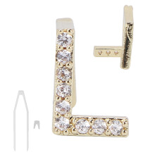 Gold Hip Hop Tooth Removable Costume Teeth Braces Accessory XHYT1124