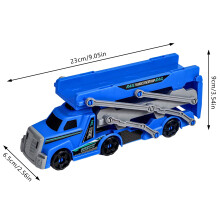 (Blue with 3 plastic cars) Kids\' 3-in-1 Engineering Truck Toy Set (3+)