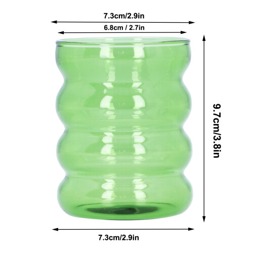 Bambus-Joint-Glasbecher 300 ml 7,3 x 9,7 cm Grün 2