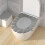 Protège-siège de toilette doux, épais, chaud, extensible et lavable 5