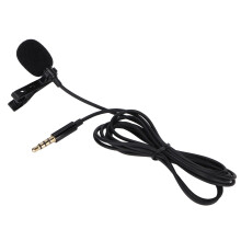 Mini Clip-On Wired Lapel Mic for Recording
