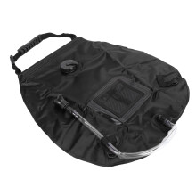 20L Solar Shower Bag with Handle, PVC, 47x50cm, Black