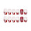 Red Sequins Christmas Fake Nails - Unbreakable DIY 1