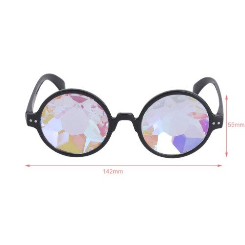 LELINTA Retro Mosaic Kaleidoscope Sunglasses2Pack 2