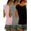 Confezione da 3 canotte da donna con maniche corte e scollo a V, magliette basic casual e comode per la primavera e l'estate. 2