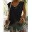 Confezione da 3 canotte da donna con maniche corte e scollo a V, magliette basic casual e comode per la primavera e l'estate. 4