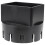 Déviateur d'eau pour descente de gouttière, PVC noir, 1 pièce 8