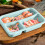 Verdeelde bentobox, magnetronbestendig, 3 compartimenten 3