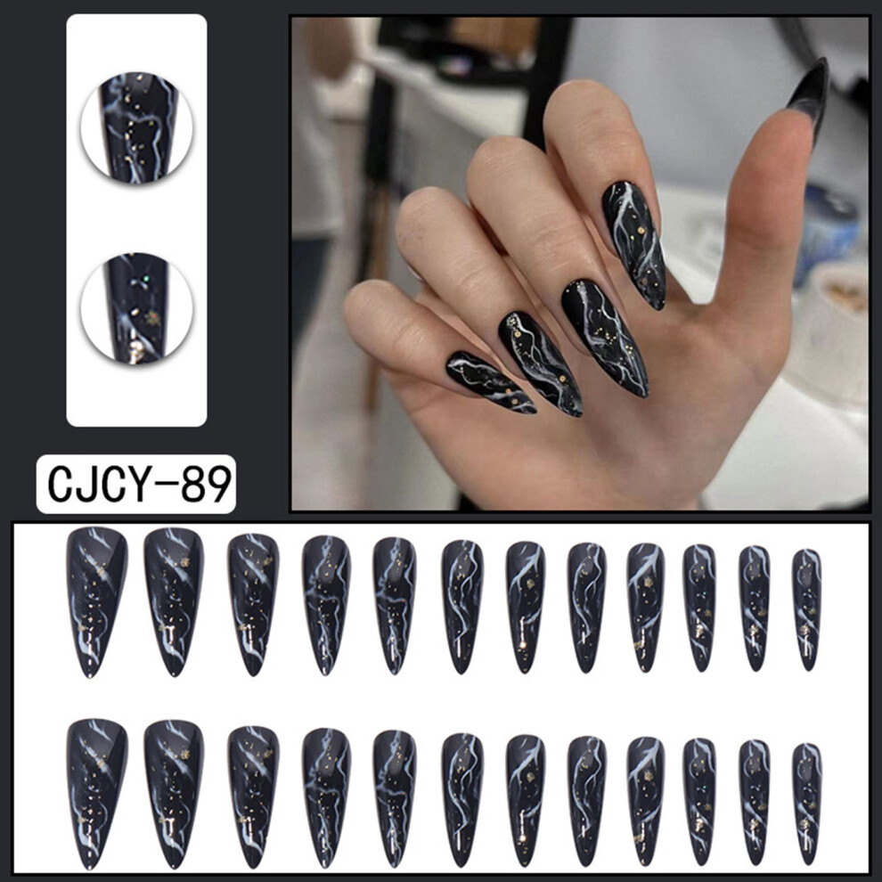 Reach-Tools (Standard) Waterproof Marbling Fake Nails For Diy Manicure