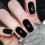 (Standard) Chic Black Reusable False Nails for Women 2