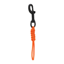 Stainless Steel Scuba Diving Lanyard, Orange, Prevents Loss, Spring Clip