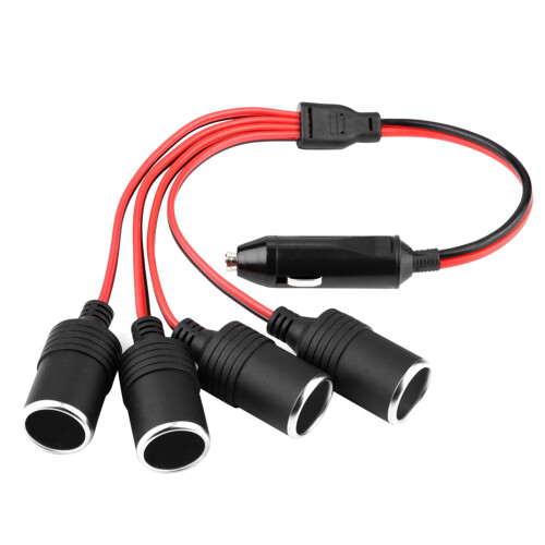 4 Port Car Charger Cigarette Lighter Socket Splitter Adapter High Power