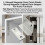 (Silver, 1pc) \"Magnetic L-Shaped Door Catch for Cabinets\" 1