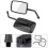 2Pcs Black Motorcycle Side Mirrors, Adjustable, Wide View 3